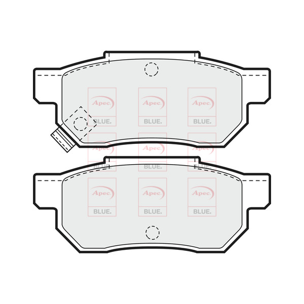 APEC BLUE BRAKE PADS (REAR) (R90) image