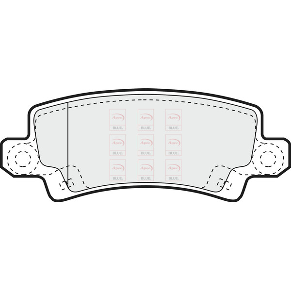 APEC BLUE BRAKE PADS (REAR) (R90) image