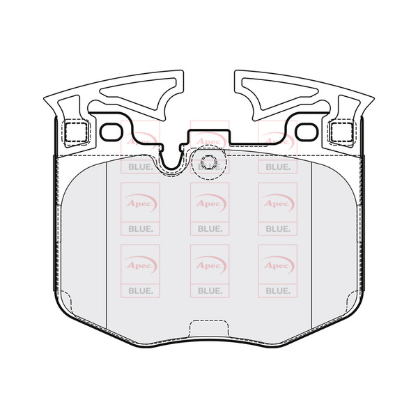 APEC BLUE BRAKE PADS (FRONT) (R90) image