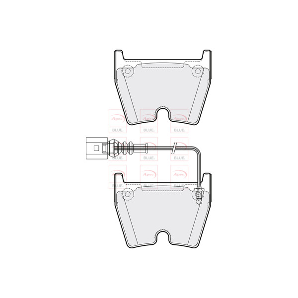 APEC BLUE BRAKE PADS (FRONT) (R90) image