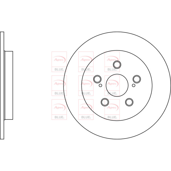APEC BLUE BRAKE DISC (REAR) (SINGLE) (R90) image