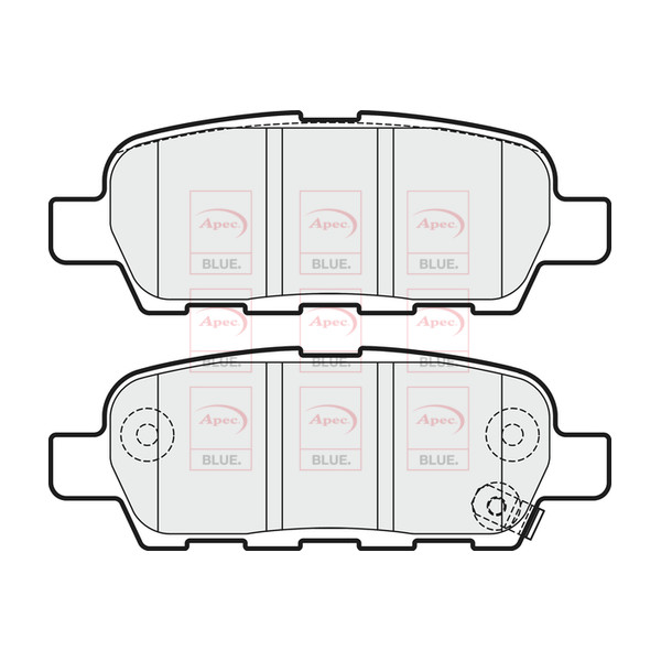 APEC BLUE BRAKE PADS (REAR) (R90) image