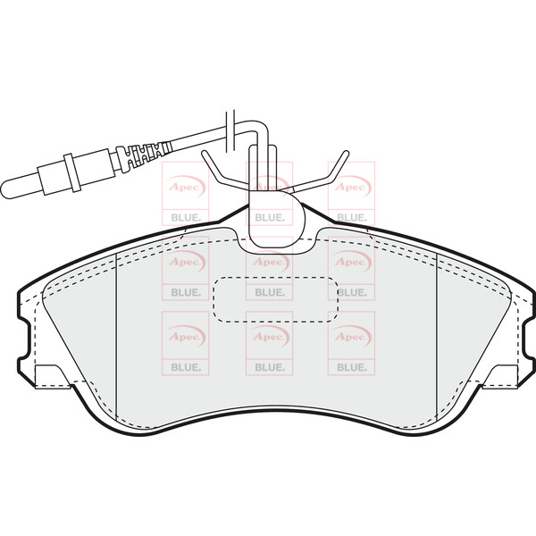 APEC BLUE BRAKE PADS (FRONT) (R90) image