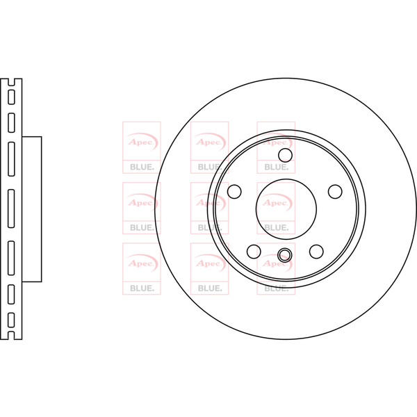 APEC BLUE BRAKE DISC (FRONT) (SINGLE) (R90) image