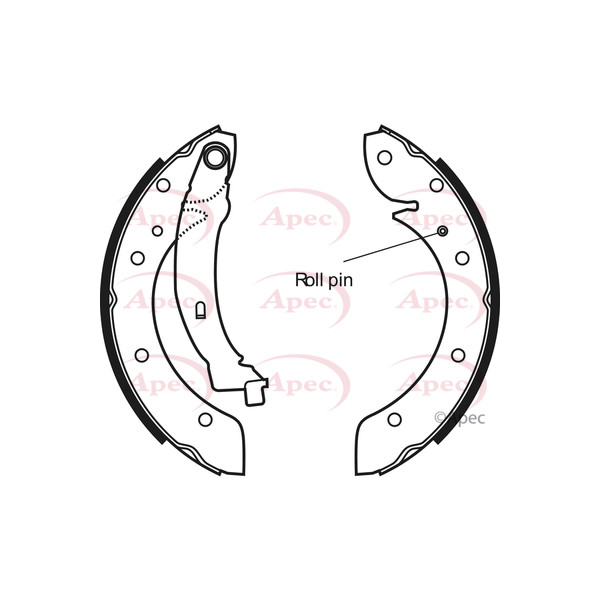 APEC BRAKE SHOES (REAR) (R90) image
