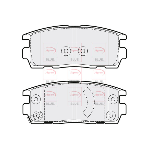 APEC BLUE BRAKE PADS (REAR) (R90) image