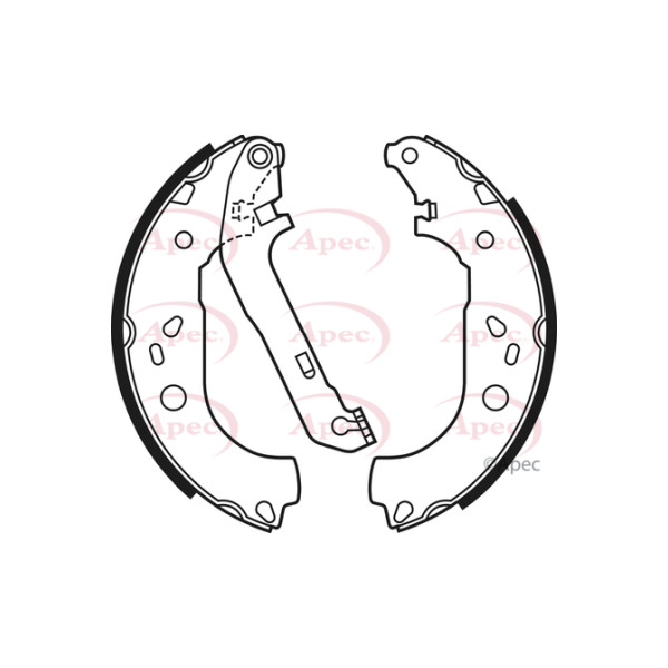 APEC BRAKE SHOES (REAR) (R90) image