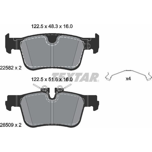 TEXTAR PC BRAKE PADS image