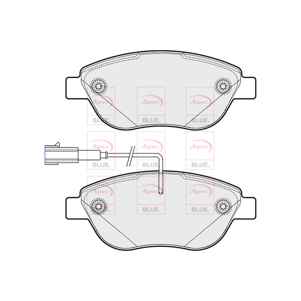 APEC BLUE BRAKE PADS (FRONT) (R90) image