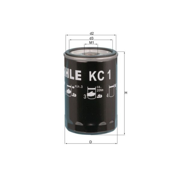 FUEL FILTER - SPIN ON image