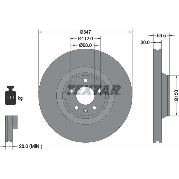 TEXTAR PC BRAKE DISCS image