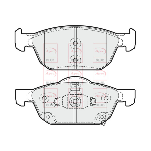 APEC BLUE BRAKE PADS (FRONT) (R90) image