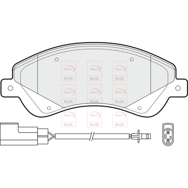 APEC BLUE BRAKE PADS (FRONT) (R90) image
