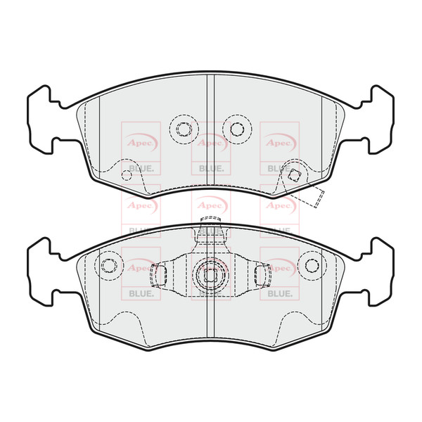 APEC BLUE BRAKE PADS (FRONT) (R90) image