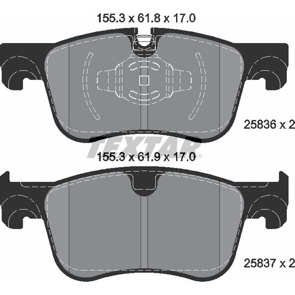 TEXTAR PC BRAKE PADS image