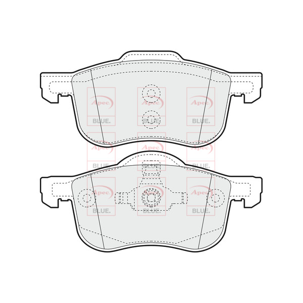APEC BLUE BRAKE PADS (FRONT) (R90) image