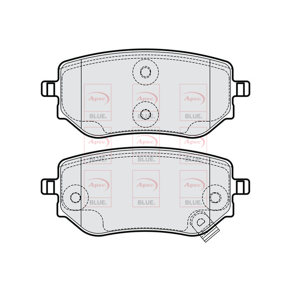 APEC BLUE BRAKE PADS (REAR) image