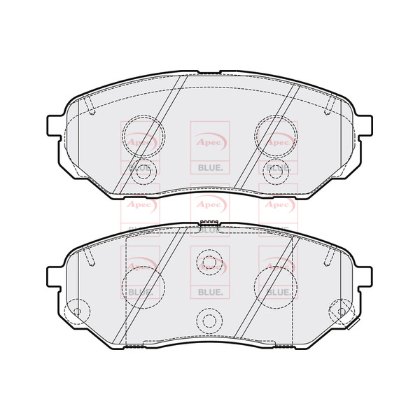 APEC BLUE BRAKE PADS (FRONT) (R90) image