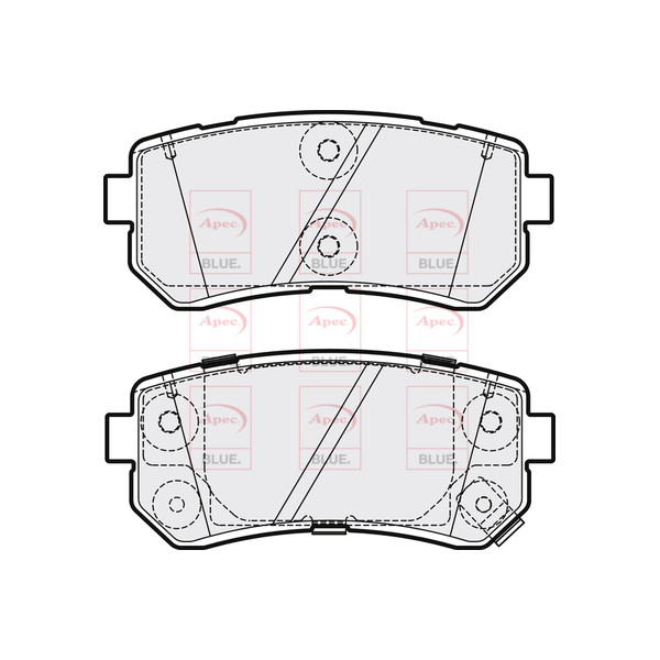 APEC BLUE BRAKE PADS (REAR) (R90) image
