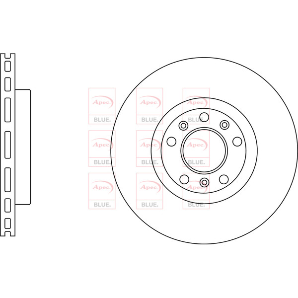 APEC BLUE BRAKE DISC (FRONT) (SINGLE) (R90) image