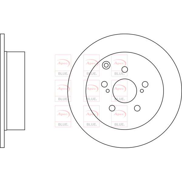APEC BLUE BRAKE DISC (REAR) (SINGLE) (R90) image