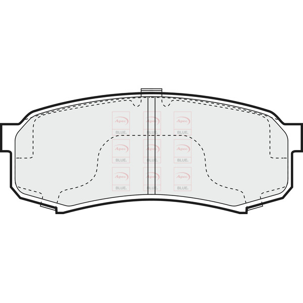 APEC BLUE BRAKE PADS (REAR) (R90) image