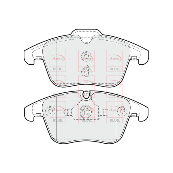 APEC BLUE BRAKE PADS (FRONT) (R90) image