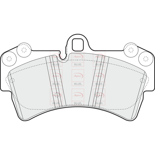 APEC BLUE BRAKE PADS (FRONT) (R90) image