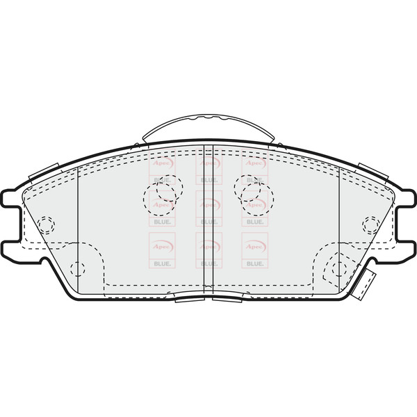 APEC BLUE BRAKE PADS (FRONT) (R90) image