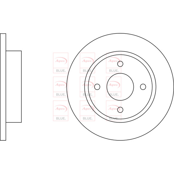 APEC BLUE BRAKE DISC (FRONT) (SINGLE) (R90) image