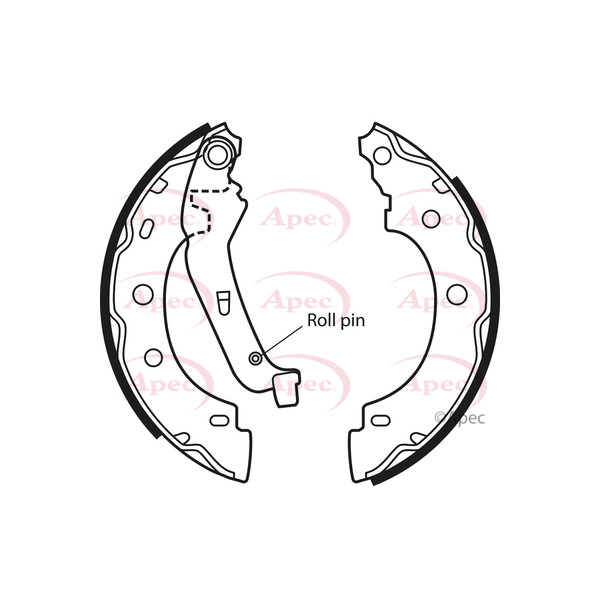 APEC BRAKE SHOES (REAR) (R90) image