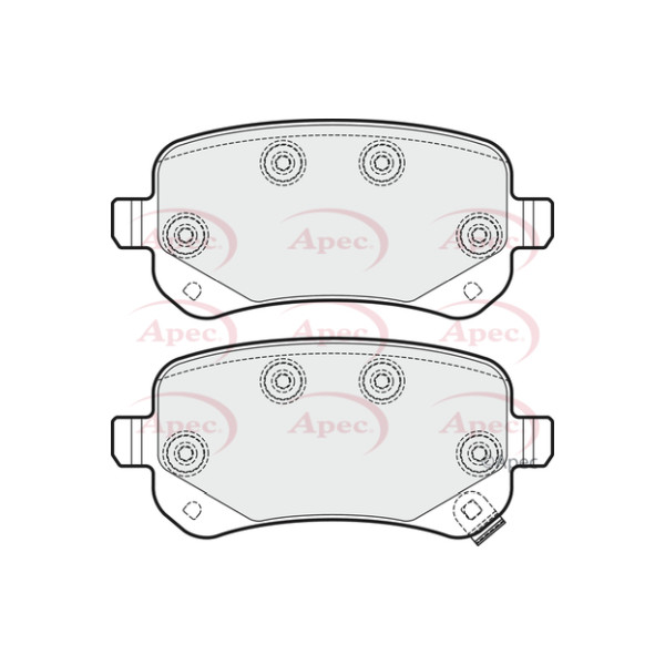 APEC BRAKE PADS (REAR) (R90) image
