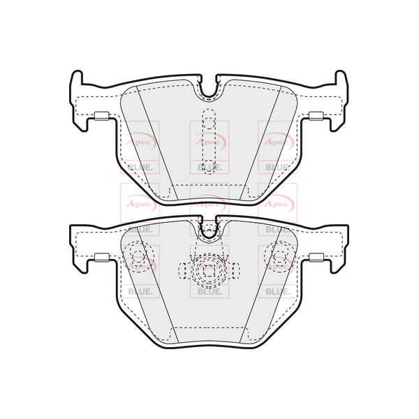 APEC BLUE BRAKE PADS (REAR) (R90) image