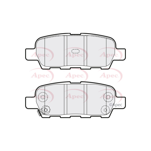 APEC BRAKE PADS (REAR) (R90) image
