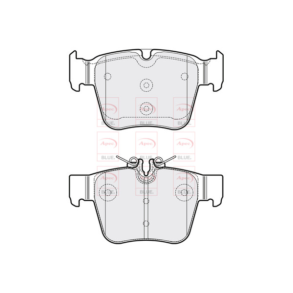 APEC BLUE BRAKE PADS (REAR) (R90) image