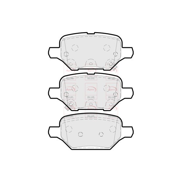 APEC BLUE BRAKE PADS (REAR) (R90) image