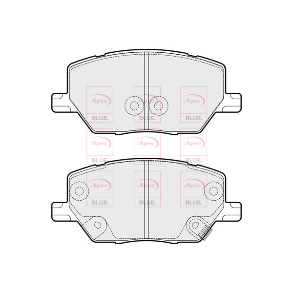 APEC BLUE BRAKE PADS (FRONT) (R90) image