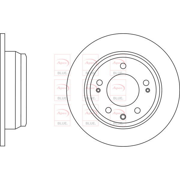 APEC BLUE BRAKE DISC (REAR) (SINGLE) (R90) image