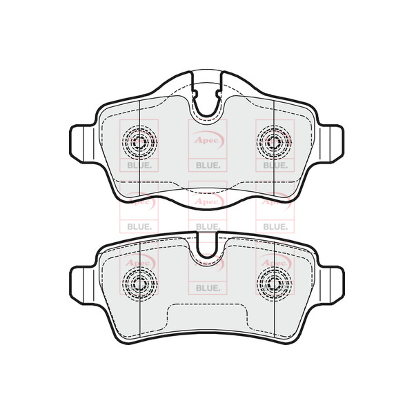 APEC BLUE BRAKE PADS (REAR) (R90) image