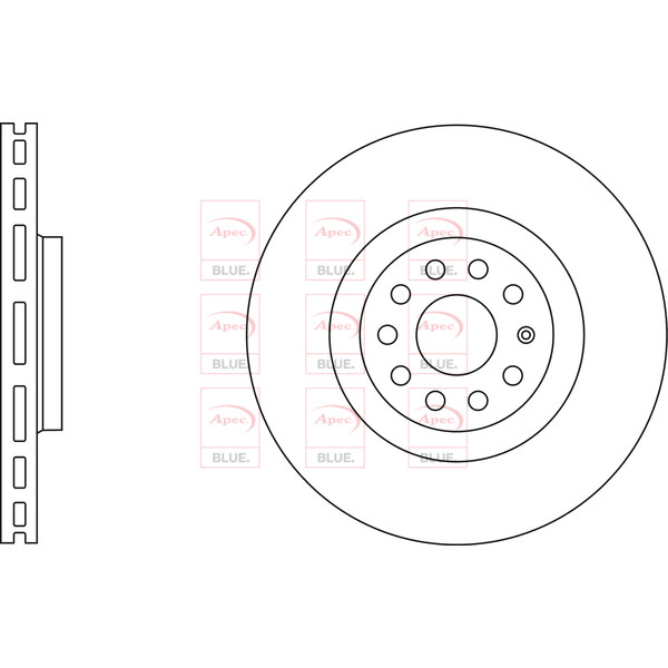 APEC BLUE BRAKE DISC (FRONT) (SINGLE) (R90) image