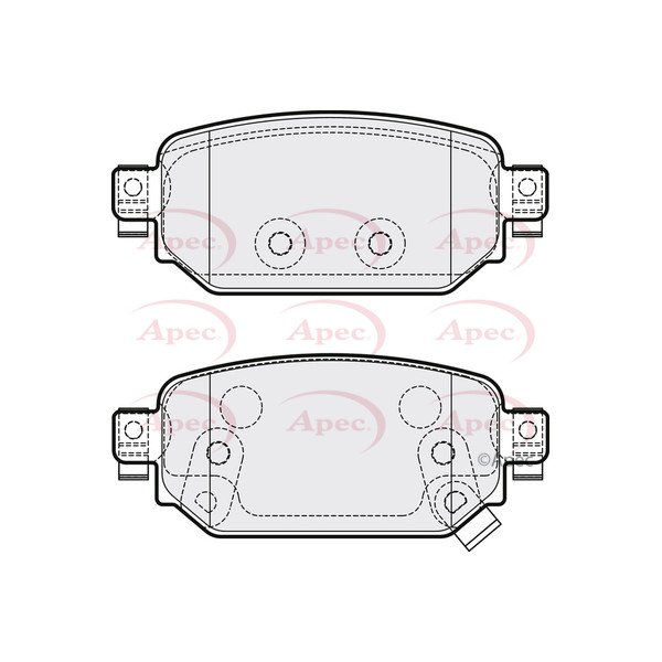 APEC BRAKE PADS (REAR) (R90) image