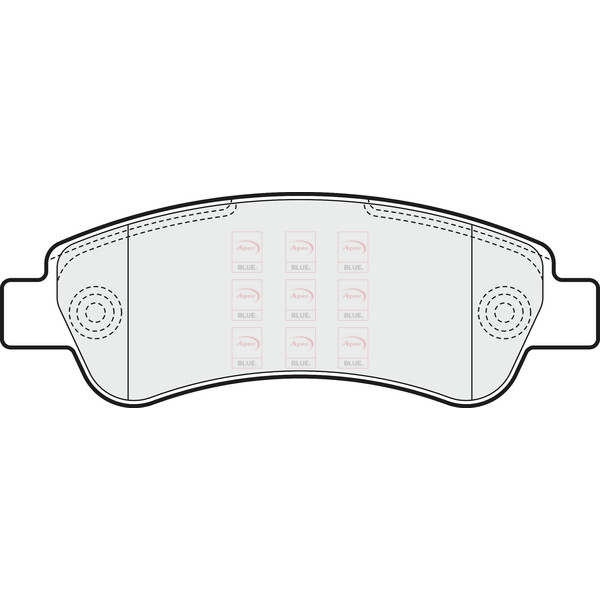 APEC BLUE BRAKE PADS (REAR) (R90) image
