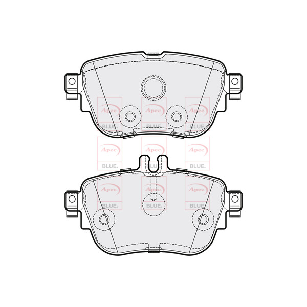 APEC BLUE BRAKE PADS (REAR) (R90) image