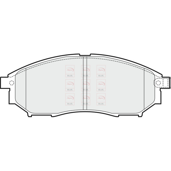 APEC BLUE BRAKE PADS (FRONT) (R90) image