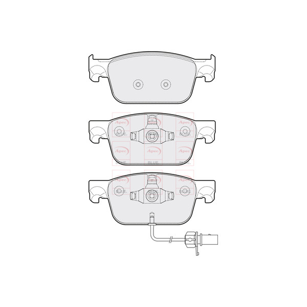 APEC BLUE BRAKE PADS (FRONT) (R90) image