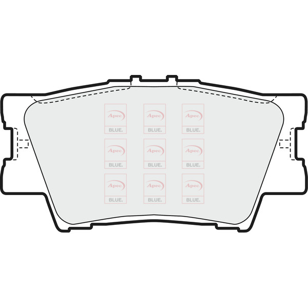 APEC BLUE BRAKE PADS (REAR) (R90) image
