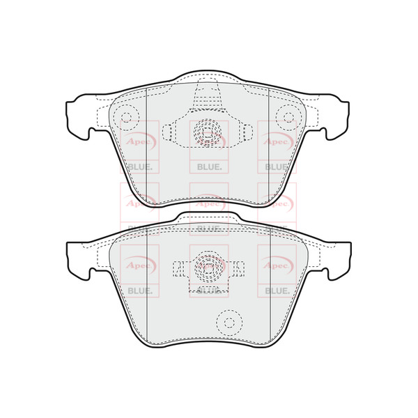 APEC BLUE BRAKE PADS (FRONT) (R90) image