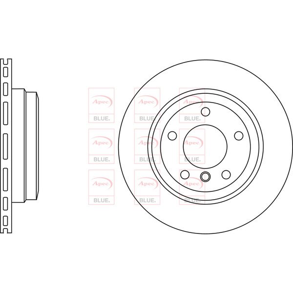 APEC BLUE BRAKE DISC (REAR) (SINGLE) (R90) image