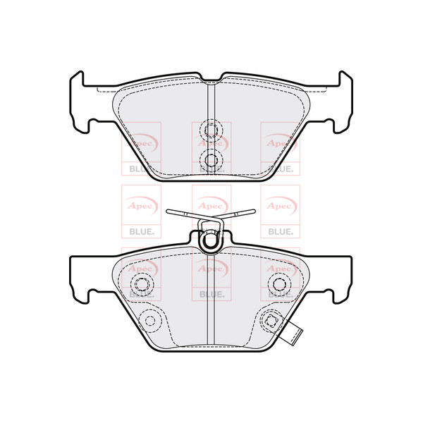 APEC BLUE BRAKE PADS (REAR) (R90) image