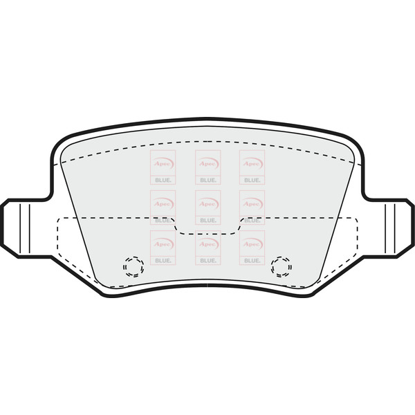 APEC BLUE BRAKE PADS (REAR) (R90) image